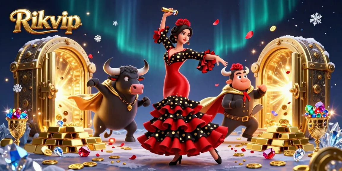 Experience thrilling action at Rikvip with vibrant casino elements and dynamic characters.
