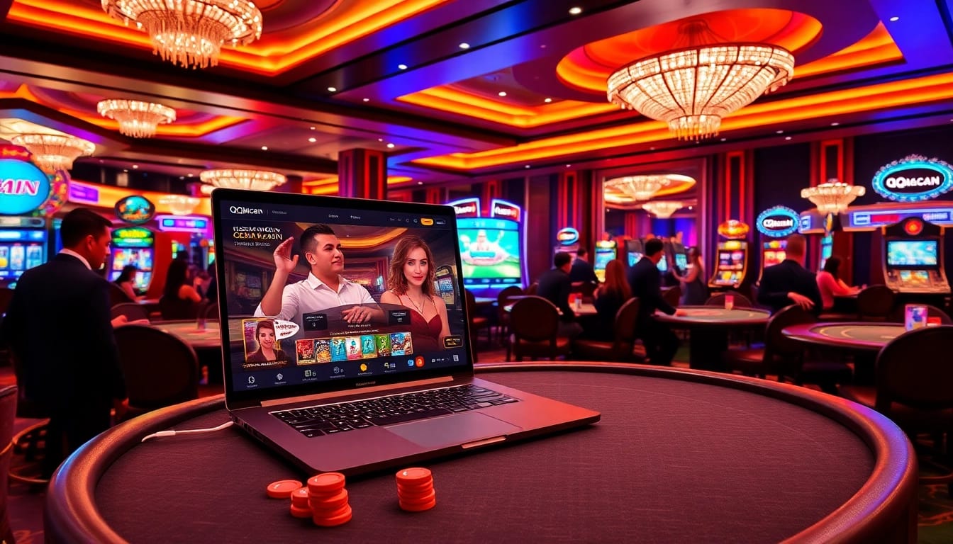 Experience thrilling gameplay at QQMacan with luxurious casino visuals.