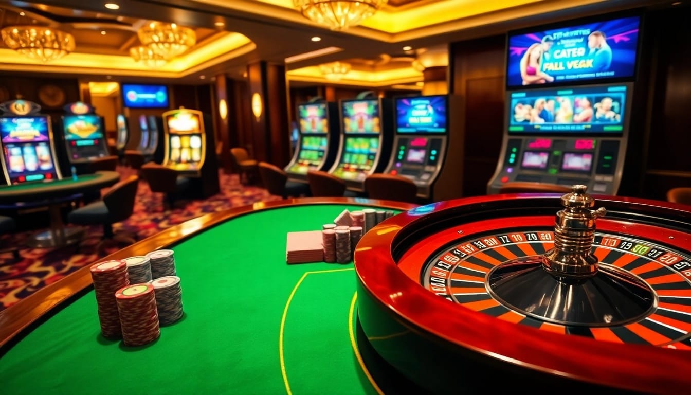 Experience high-stakes gaming excitement at https://thabet.vegas/ with a vibrant casino scene featuring roulette, cards, and slot machines.