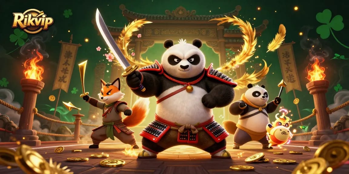 Engage with the Rikvip casino adventure alongside a dynamic samurai panda, ninja fox, and spirit tanuki.