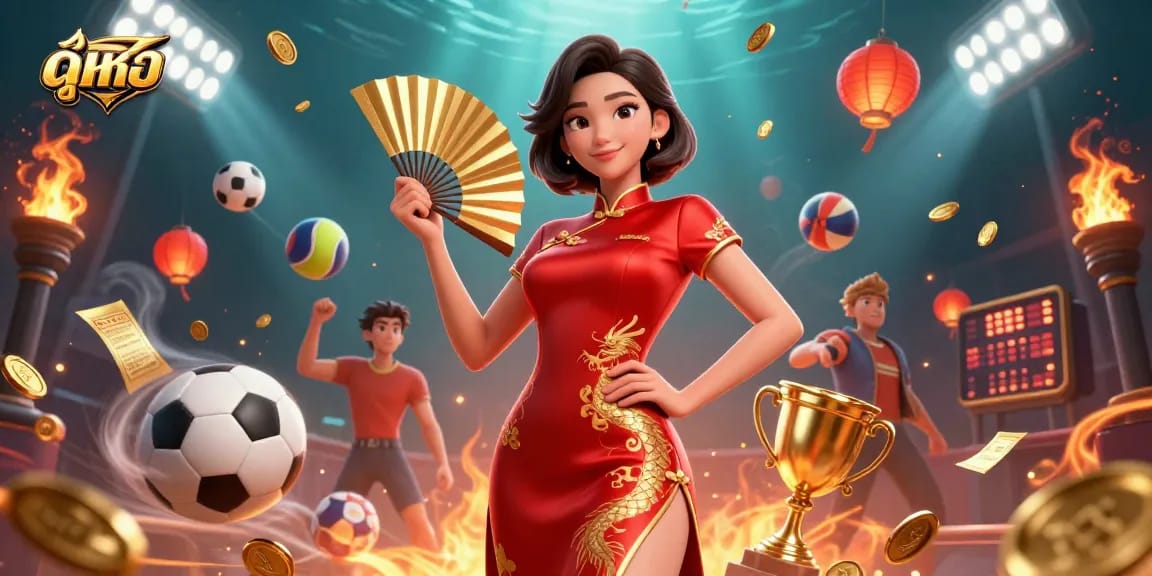 Watch ดูหนัง online with a vibrant scene showcasing gambling excitement and glowing casino elements.