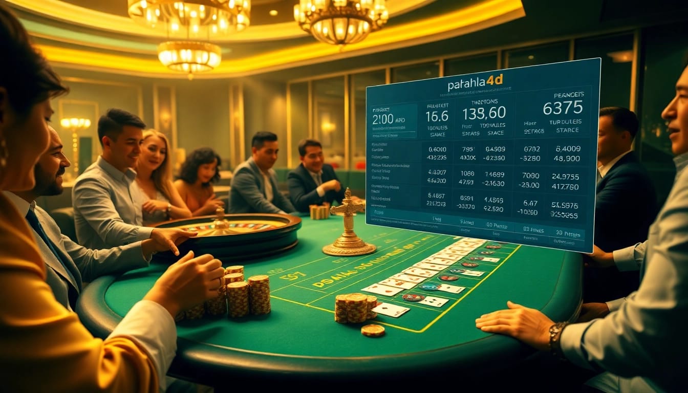 Experience the excitement of pahala4d with an engaging casino scene featuring poker chips and cards.