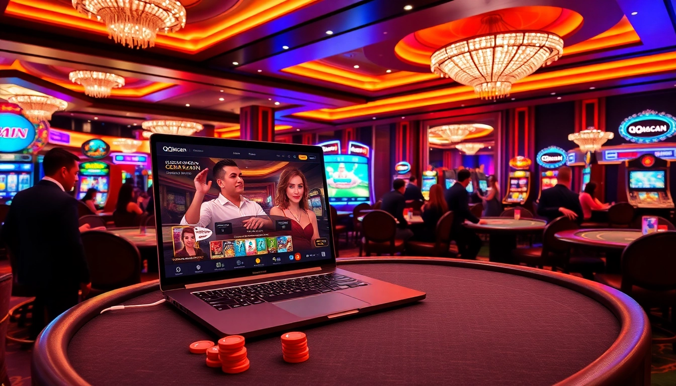 Experience thrilling gameplay at QQMacan with luxurious casino visuals.