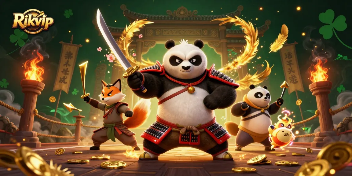 Engage with the Rikvip casino adventure alongside a dynamic samurai panda, ninja fox, and spirit tanuki.