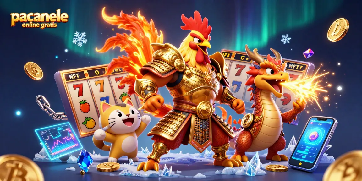 Joacă păcănele online gratis cu un războinic cocoș puternic și un dragon armurat.
