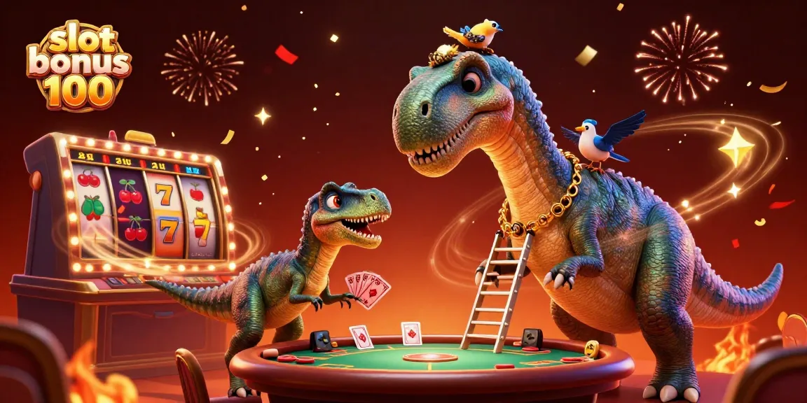 Experience the thrill of slot bonus 100 with vibrant visuals of animated characters and exciting game elements.