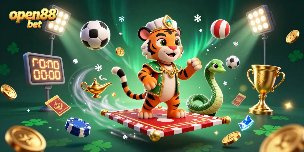 Experience thrilling action with open88 bet featuring an Arabian Nights sultan amidst a vibrant casino scene.