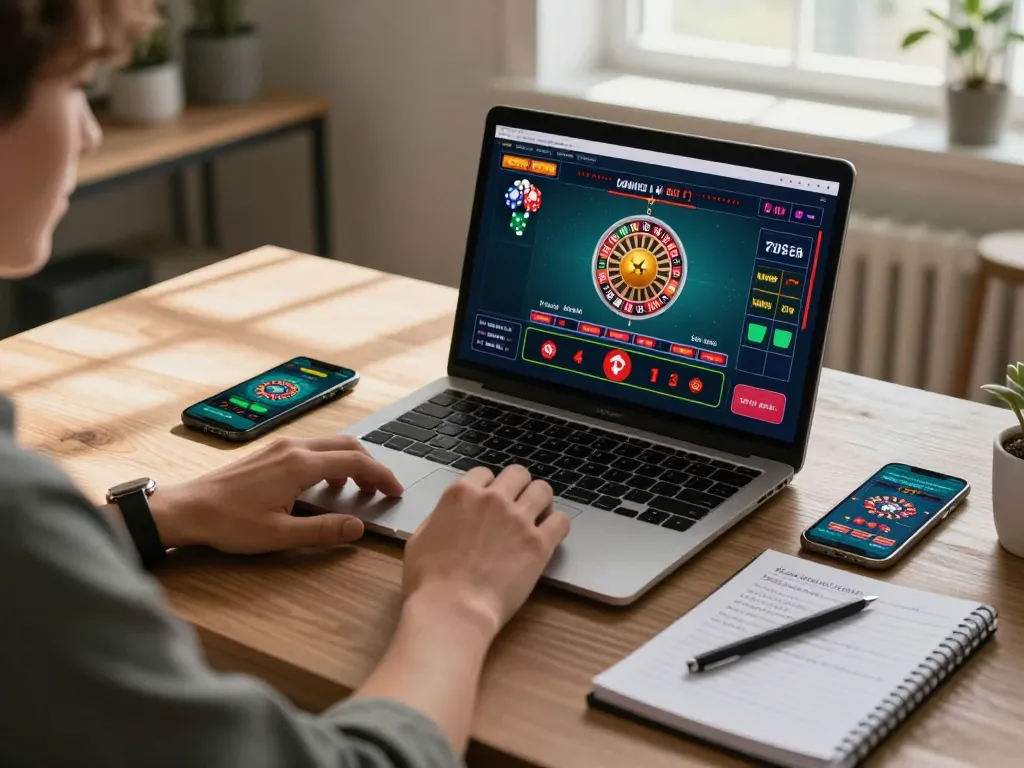 Engaging in live dealer games at home with casinosscope setup featuring strategic bankroll management.