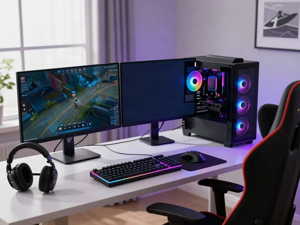 Nyonya4D, tempat bermain game online dengan setup gaming modern dan aksesori lengkap.