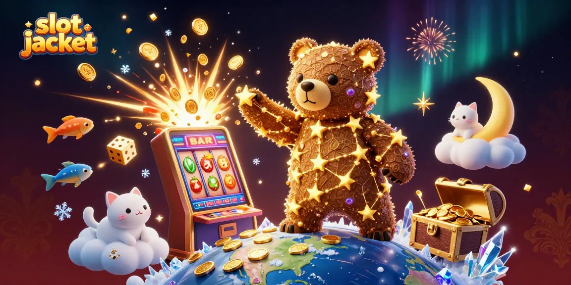 Experience the thrill of a slot jackpot with dynamic game elements and whimsical characters.