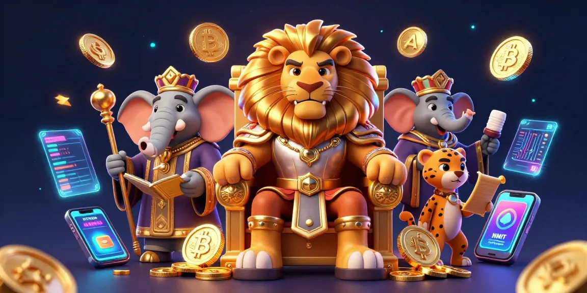 Engage with 88XX for thrilling gaming experiences as powerful lion king and advisors rule the crypto casino realm.