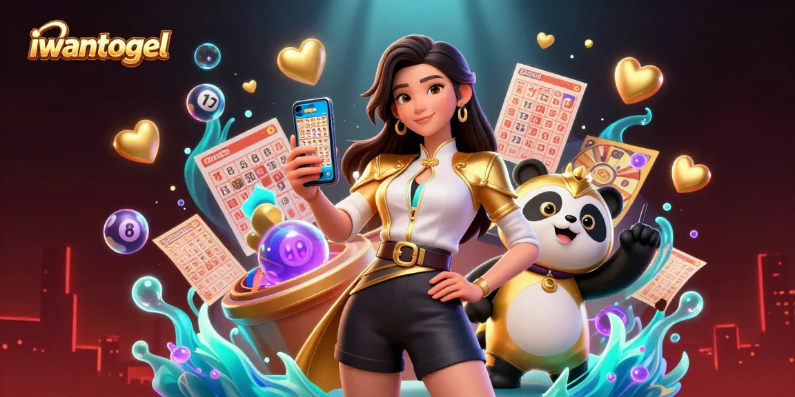 Engage in thrilling lottery experiences with iwantogel featuring vibrant 3D illustrations.