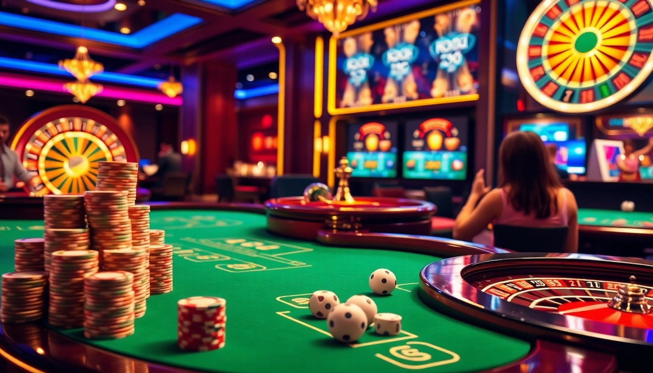 Experience the thrill of 1haywin.us.com with vibrant casino tables and engaging gambling activities.
