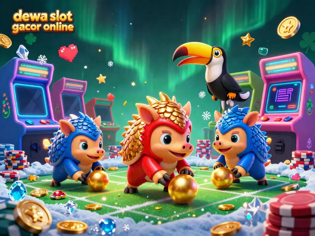 Rasakan keasyikan berjudi dengan dewa slot gacor online, pangolin bersaing di meja kasino.