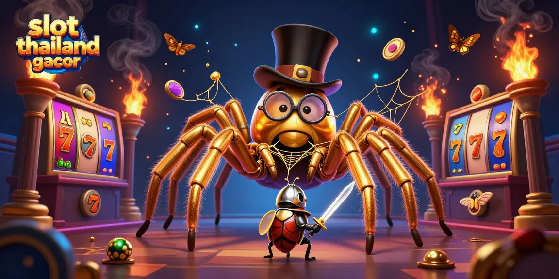 Spin and win big with slot thailand gacor featuring vibrant 3D casino elements and unique characters.