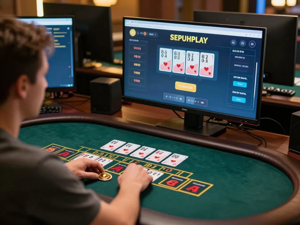 Engaging in online baccarat at SEPUHPLAY for a thrilling win streak experience.