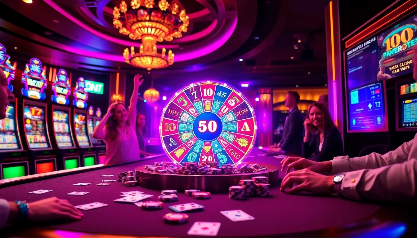 Experience the thrill of slot bonus action at a vibrant casino table filled with excitement.