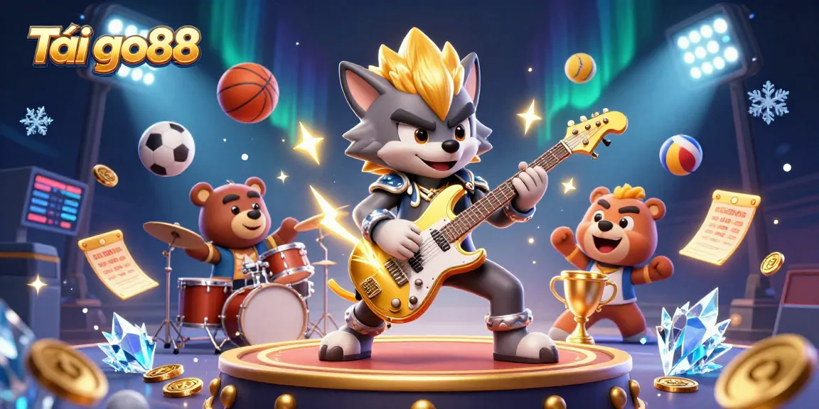 Experience the excitement of Tải go88 with vibrant casino characters and dynamic game elements.