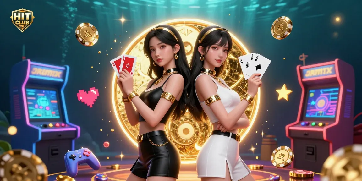Engage with HIT CLUB through thrilling gaming with stunning visuals and golden casino elements.