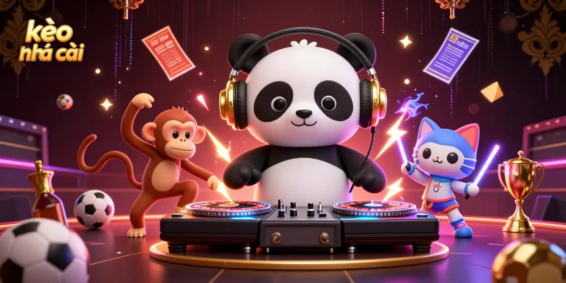 Engage with kèo nhà cái trends through a vibrant sports betting scene featuring dynamic characters.