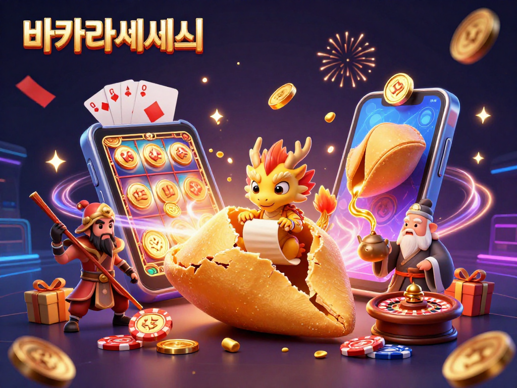 카지노사이트에서 바카라게임을 즐기는 모습을 다채롭게 표현한 3D 일러스트
