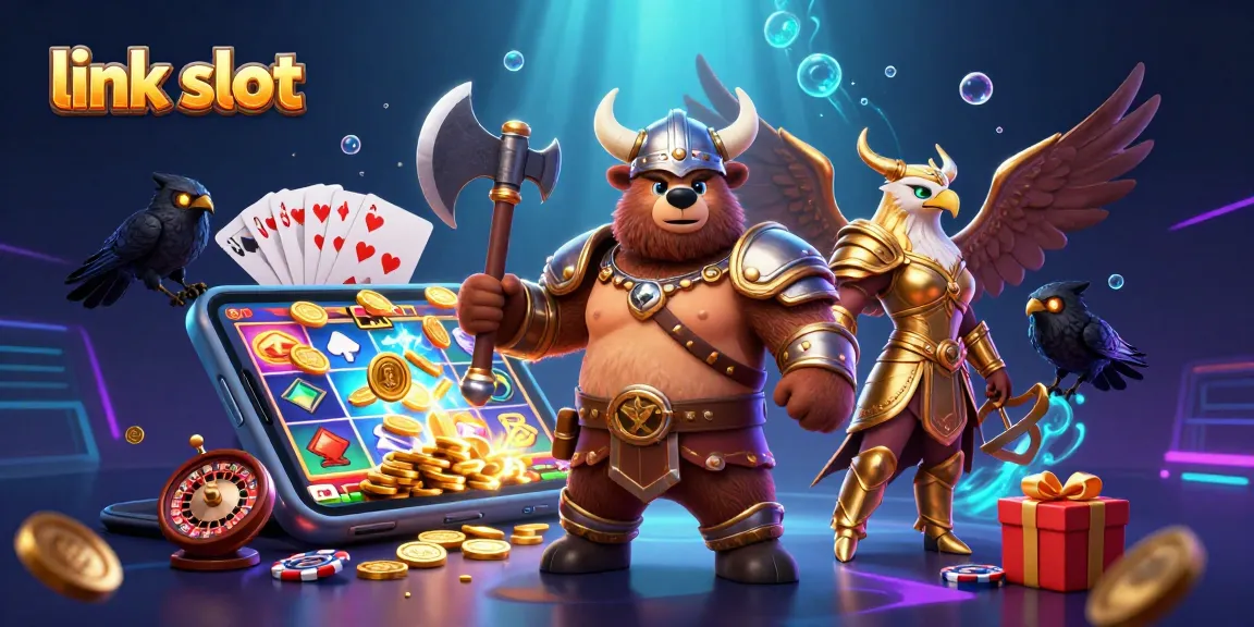 Memainkan link slot pada permainan menarik di kasino dengan karakter beruang Viking dan elang Valkyrie.