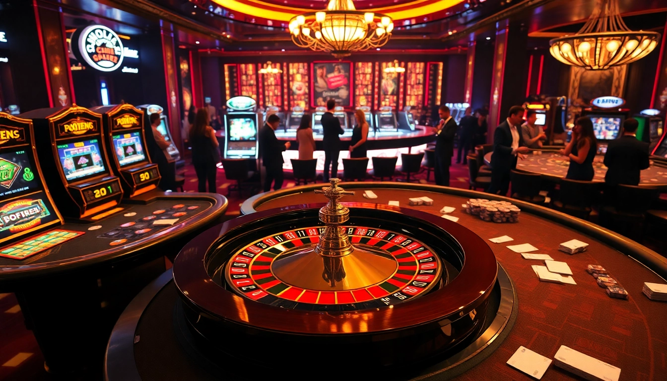 Experience thrilling sex games at an exciting casino full of vibrant slot machines and poker tables.