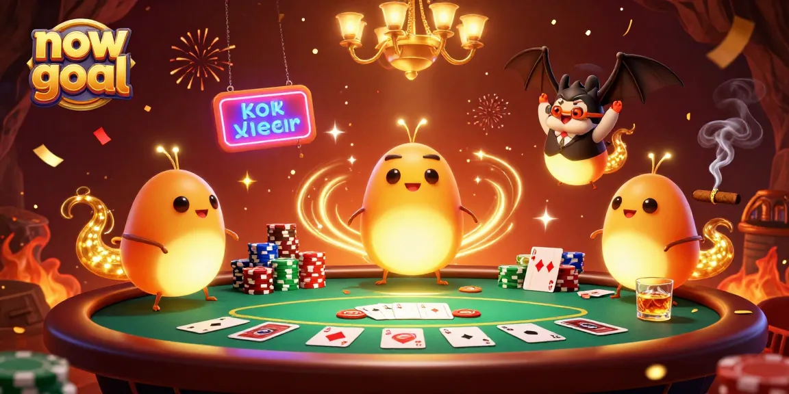 Betting with now goal in an exciting casino environment illuminated by glowworms.