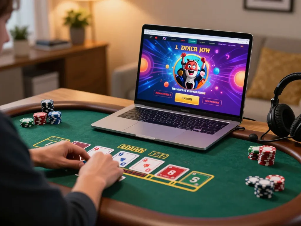 HM88 player placing bets on a live dealer blackjack game at home during an online casino session