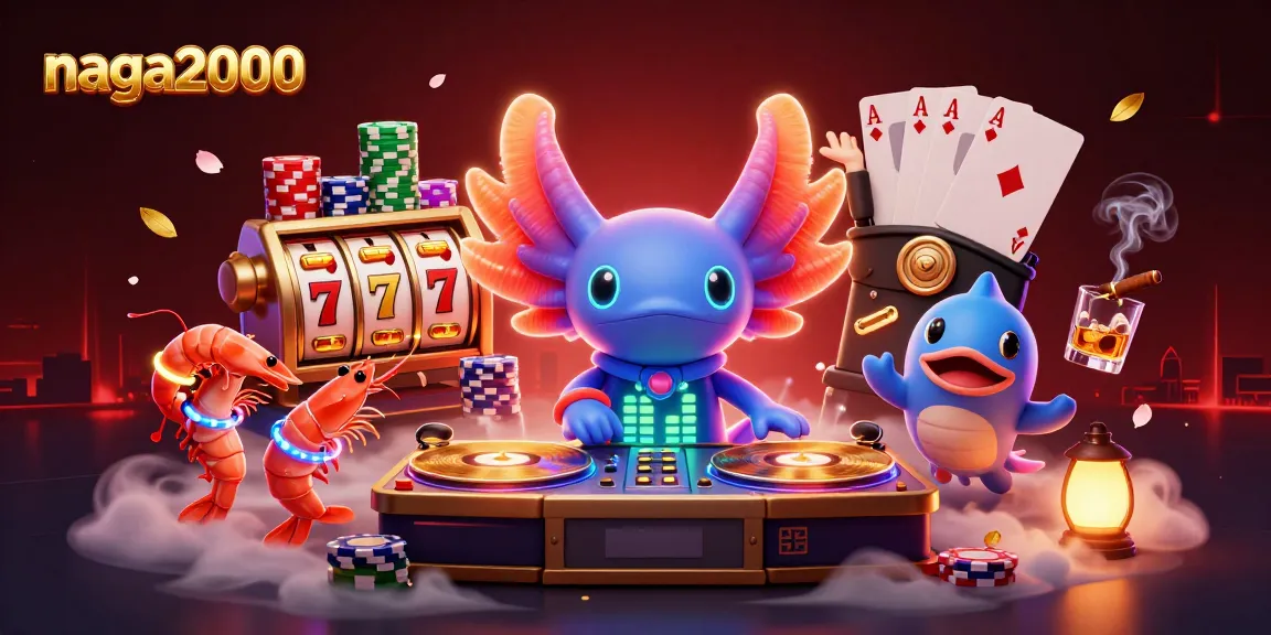 Bermain di naga2000 dan merayakan kemenangan di mesin slot dengan karakter animasi 3D berwarna cerah.