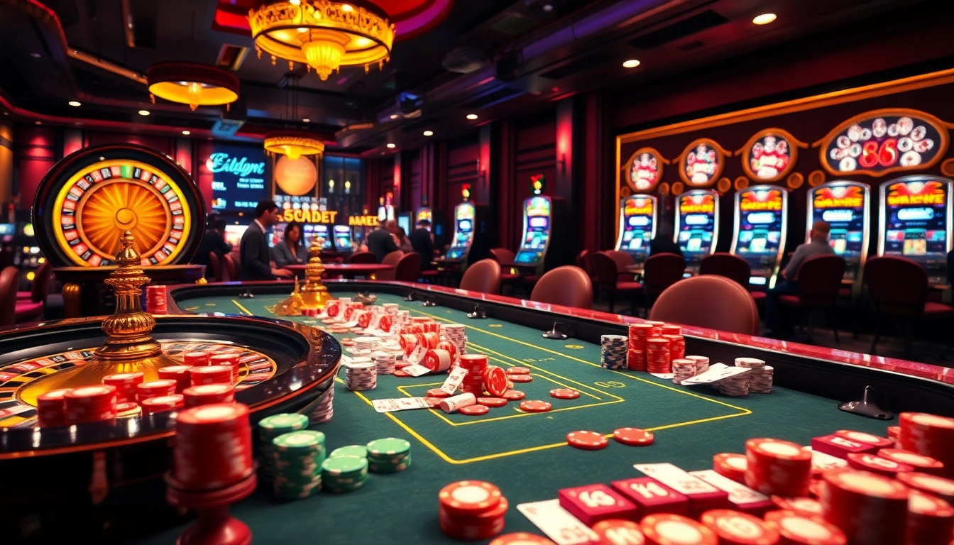 Experience thrilling gameplay with 88i bet at a vibrant casino table filled with action and excitement.