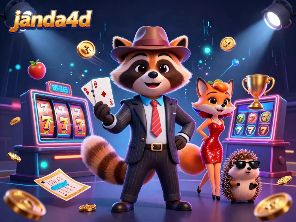 Gambarkan keseruan bermain slot online di janda4d, dengan karakter kartun yang tampil menawan.