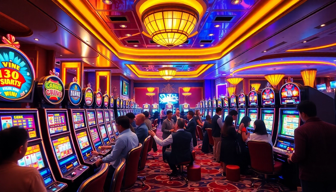 Experience the thrill of ktp jitu slots, with players winning big at vibrant casino machines.