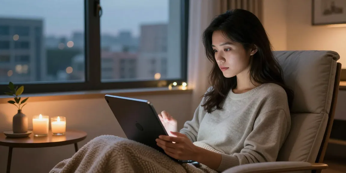 Engaging with an AI NSFW chatbot in a cozy digital space, showcasing interaction with technology.