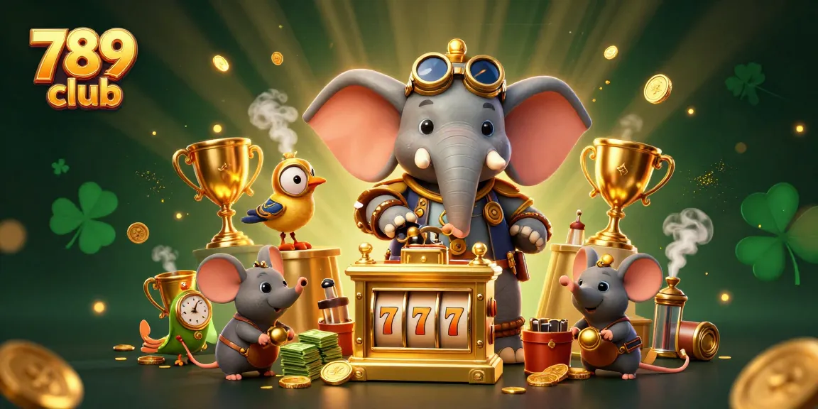 Engage with thrilling gameplay at 789 club with mechanical steampunk characters and casino elements.