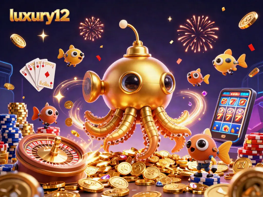 Luxury12 menawarkan pengalaman kasino yang menakjubkan dengan koin dan permata bersinar.