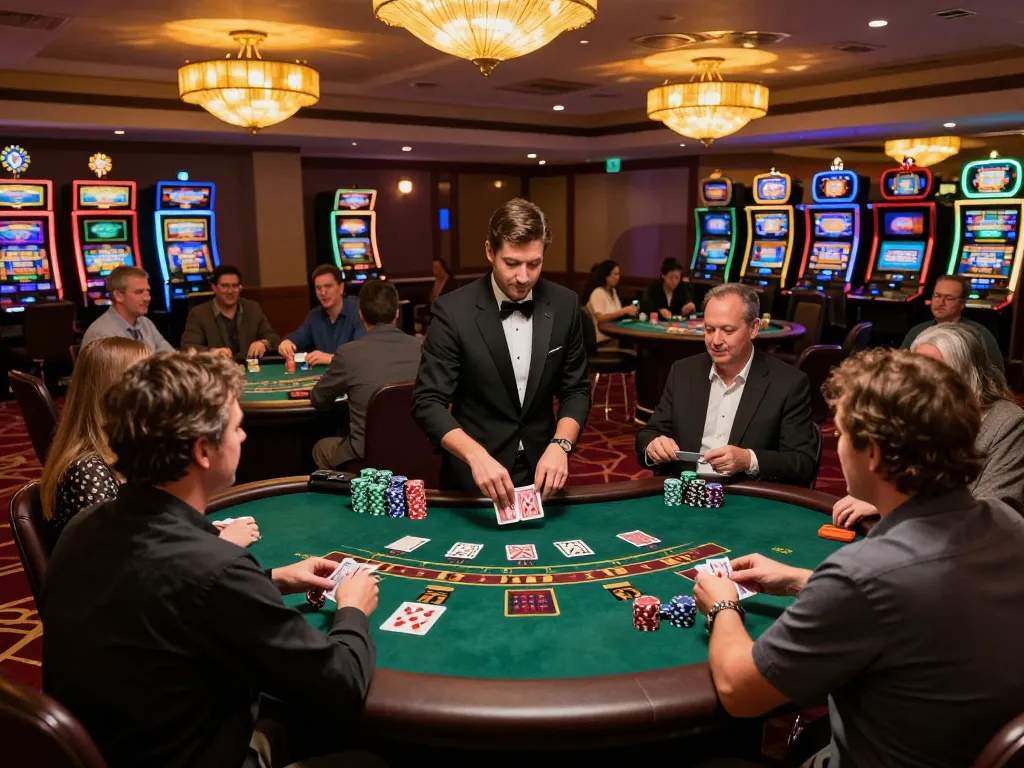 Players celebrating a win at blackjack while using nano banana flash for strategic advanced gameplay.