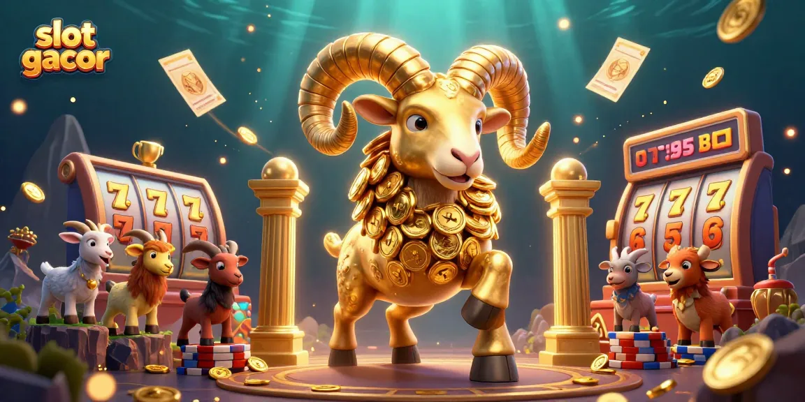 Experience the thrill of slot gacor with dynamic reels and golden elements in a stunning illustration.