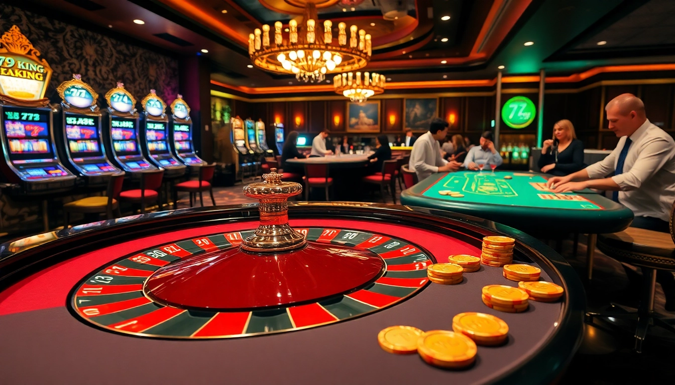 Engage in thrilling games at 79 king casino, featuring elegant roulette and high-end slot machines.