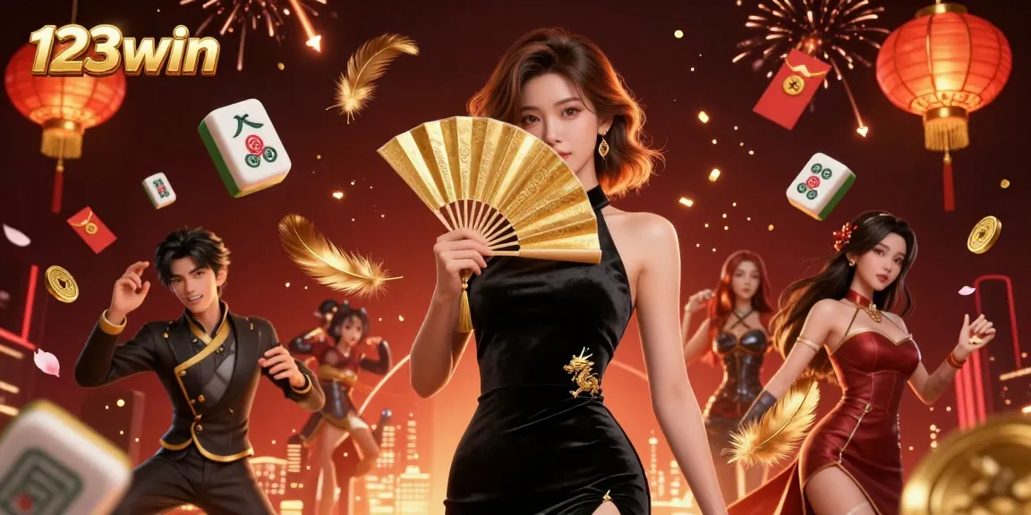 Experience thrilling gaming adventures with 123win, highlighted by a stunning representation of casino excitement and elegance.