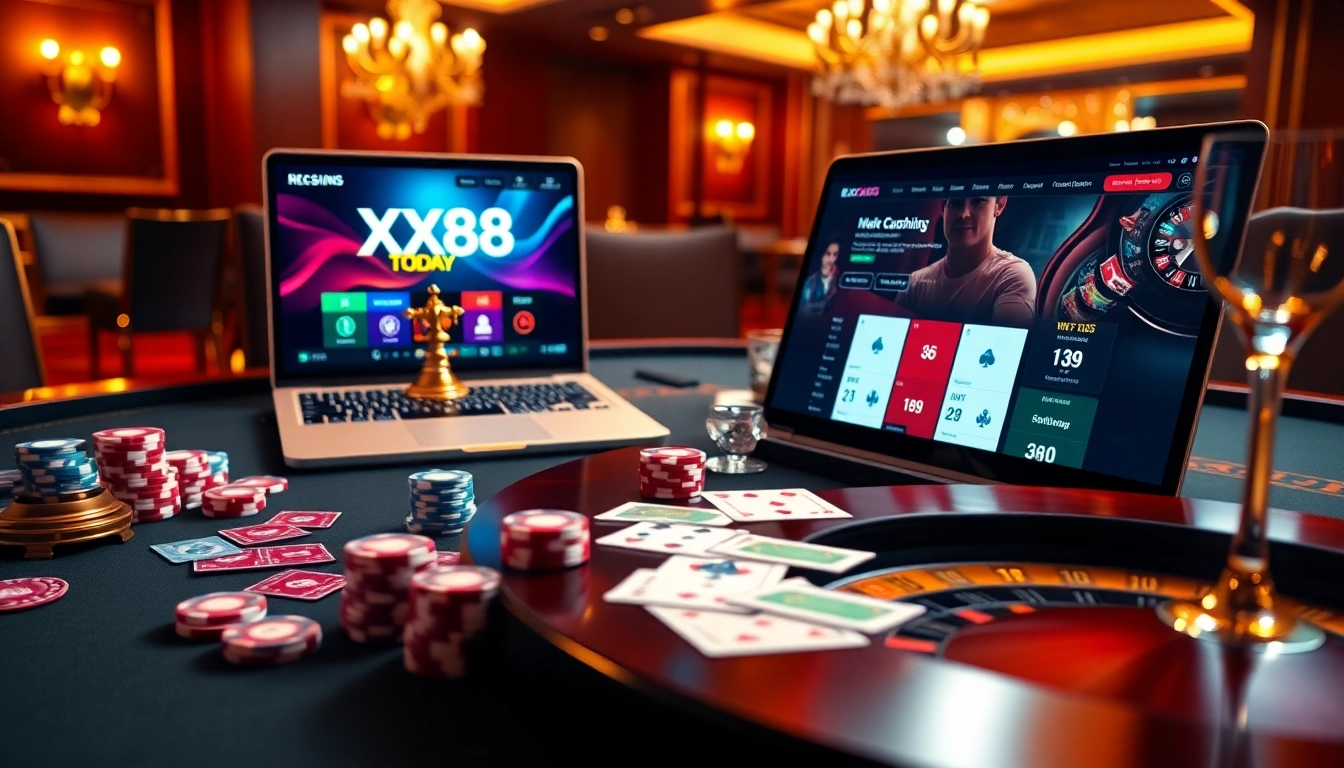 Experience the thrill of online gambling at https://xx88.today/ with luxurious casino visuals.