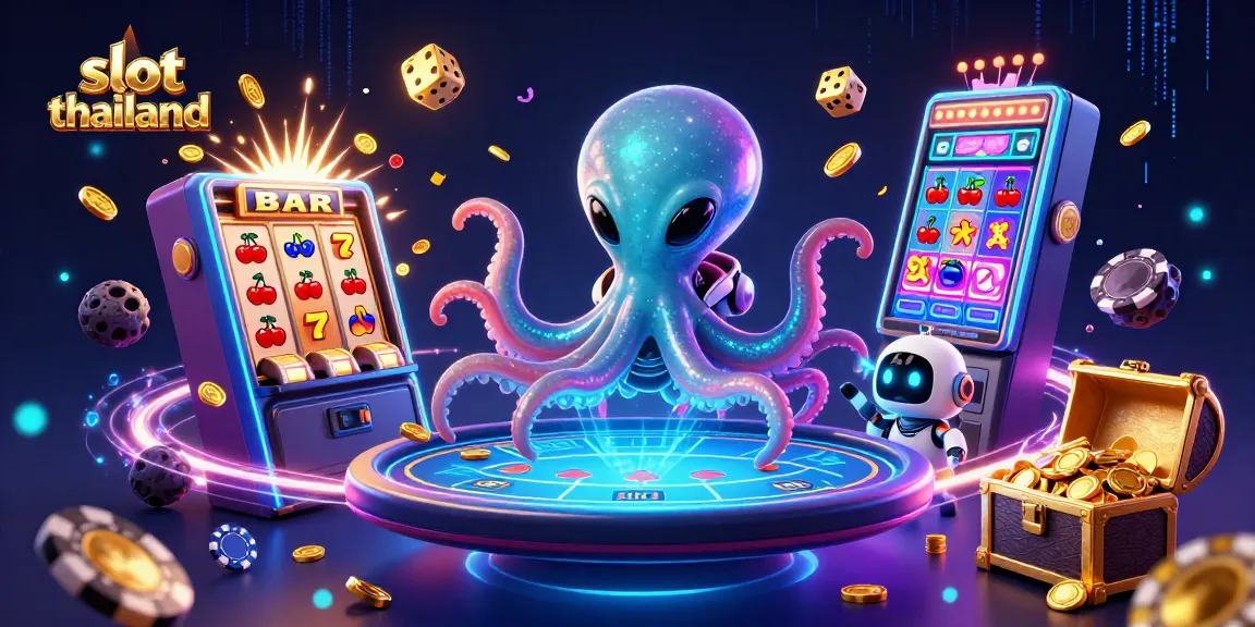 Engage in thrilling gameplay with slot thailand featuring a colorful jackpot explosion and animated characters.