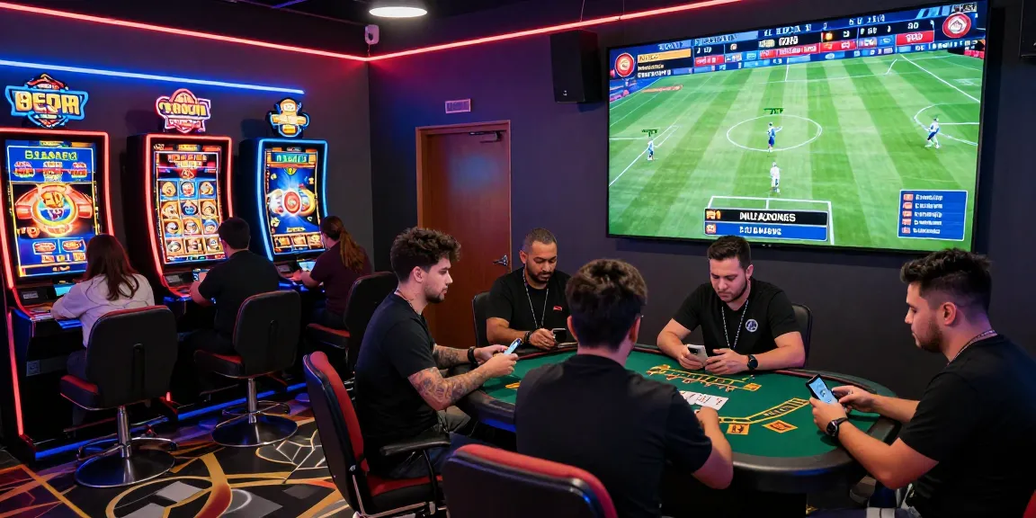 Exciting gameplay at esportes da sorte paraguay with players betting on sports and casino games in a lively atmosphere.