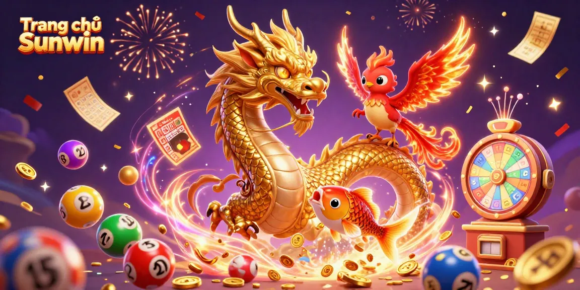 Experience thrilling wins at Trang chủ Sunwin with vibrant lottery balls and festive energy