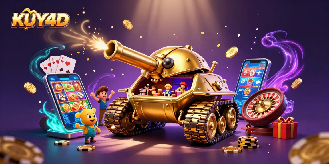 Menangkan kesempatan di KUY4D dengan tank keong emas dan kasino mini yang spektakuler!