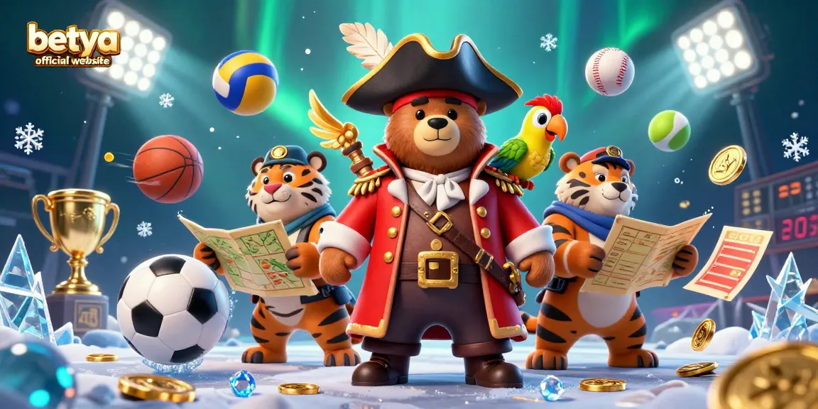Engage with thrilling bets at the betya official website featuring an animated pirate theme.