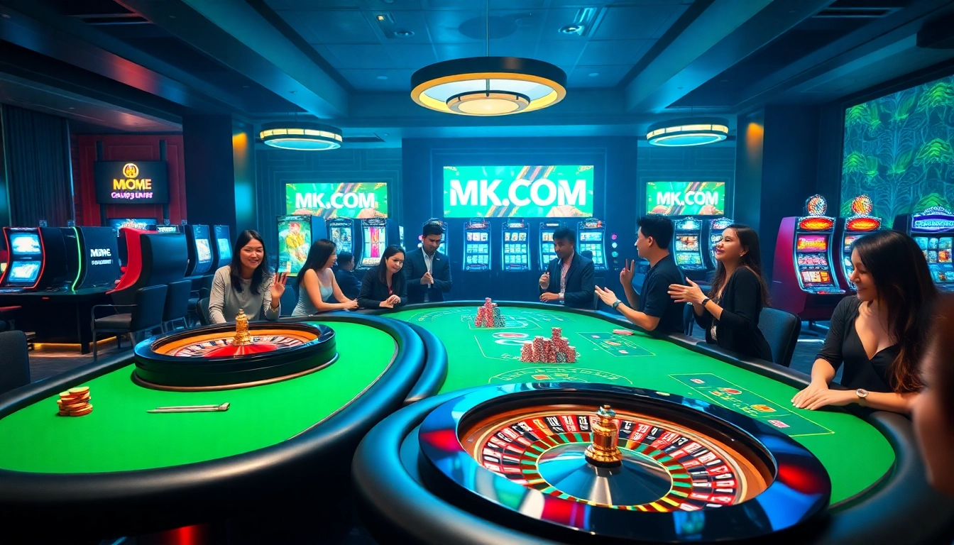 Experience thrilling gameplay at MK8.COM with vibrant casino tables and engaged players.