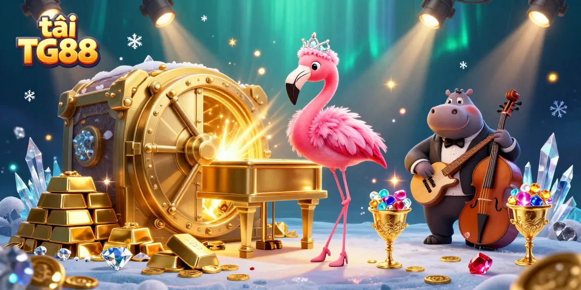 Experience the excitement of tải TG88, featuring vibrant 3D characters and dazzling casino elements.