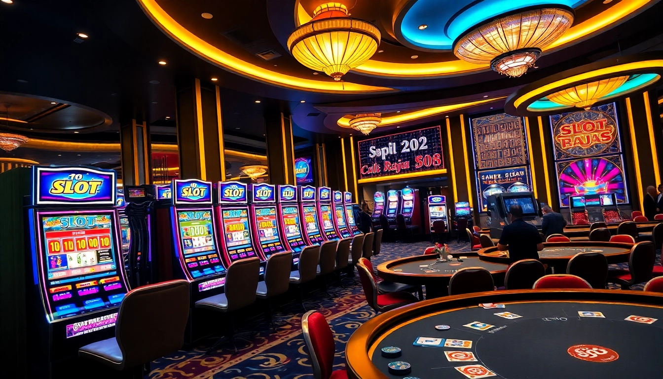 Experience thrilling gameplay at slot api raja 88 with vibrant slot machines and casino ambiance.