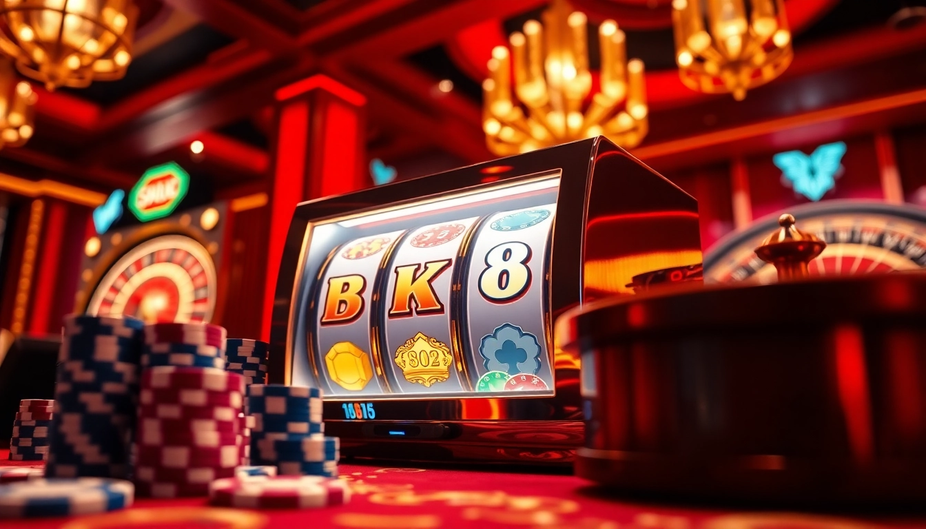 Spin the reels on bk8 สล็อต, an exhilarating gaming experience filled with excitement.